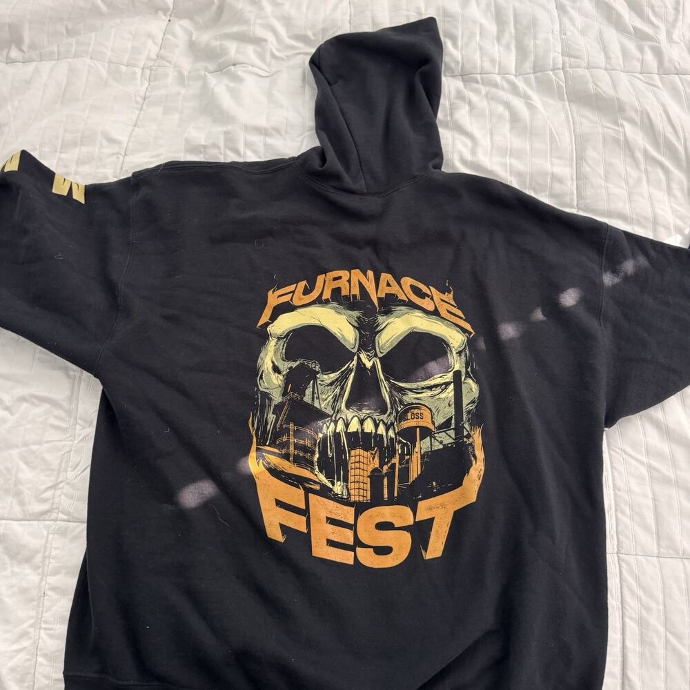 Furnace Fest 2021 Hoodie - 2XL XXL - Hardcore Punk Metalcore Emo -lsr